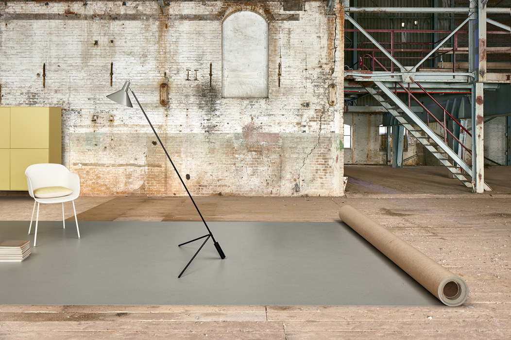 Forbo Marmoleum Solid betonlook linoleum vloer