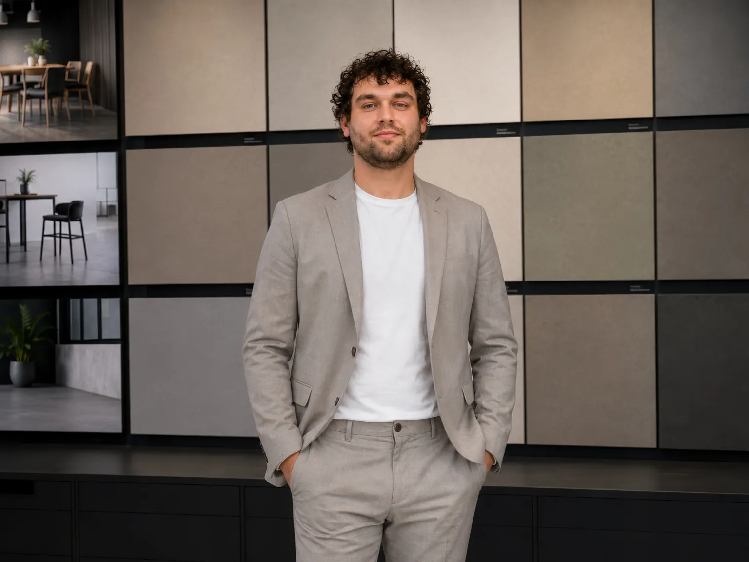 Brandon Hoolmans in de showroom van IPS Culemborg