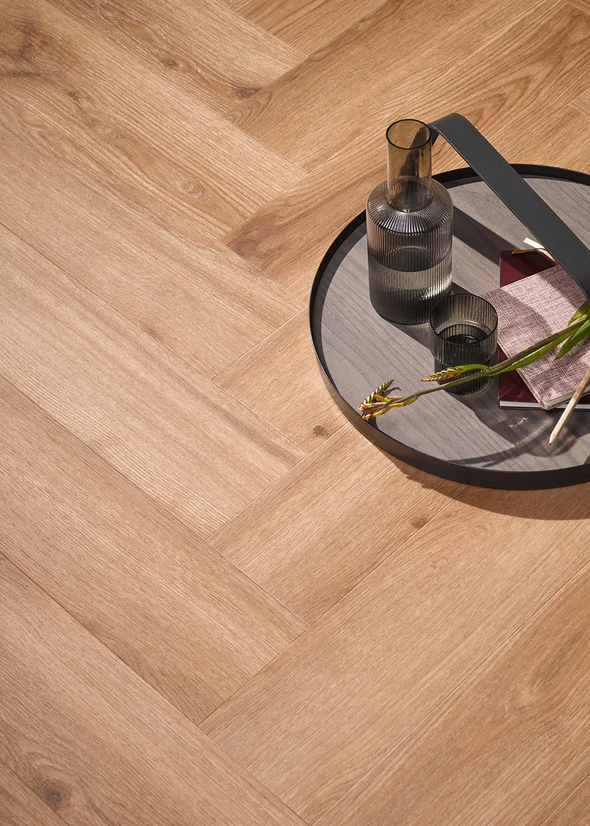 Tarkett Supernature PVC vloer in Delicate Oak Toffee dryback houtlook.