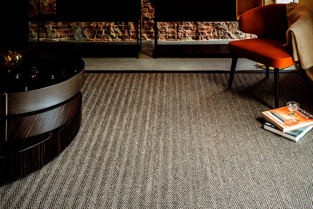 Cunera sisal tapijt Fasano in woonkamer